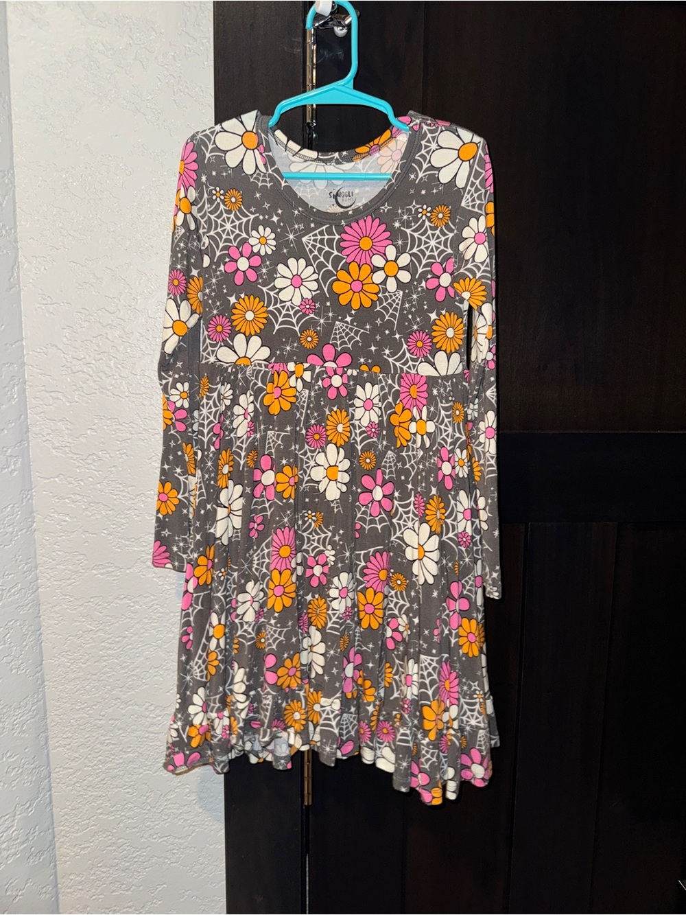 6Y Snuggle Bums Halloween Glow in the Dark Bamboo twirl dress
